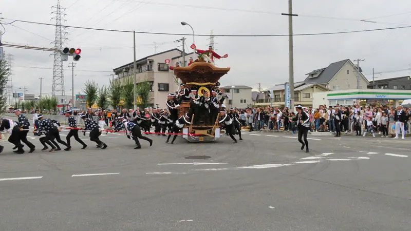 だんじり見物のマナー違反