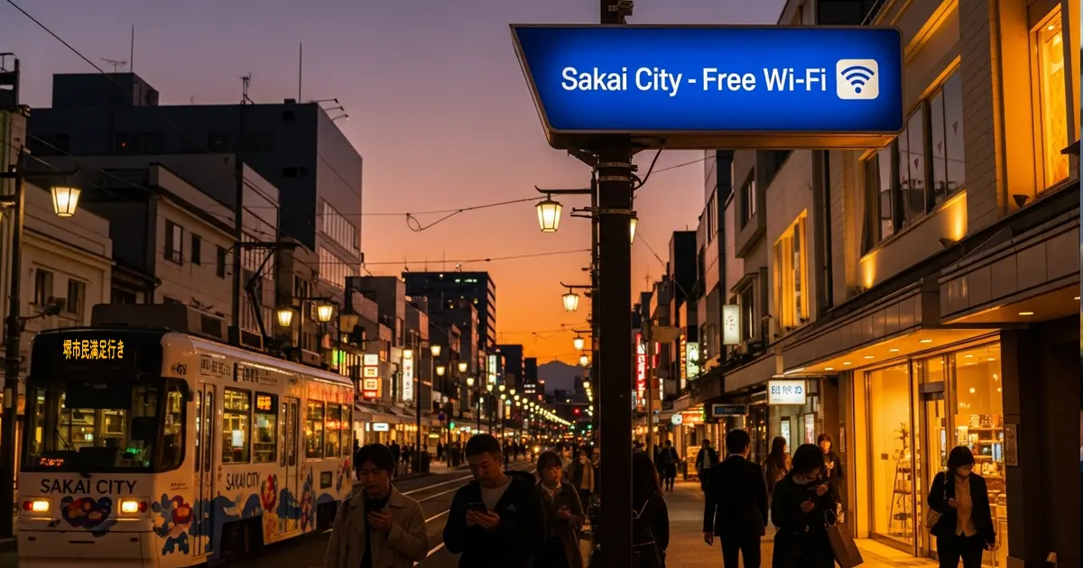堺市内で使えるOsaka Free Wi-Fi