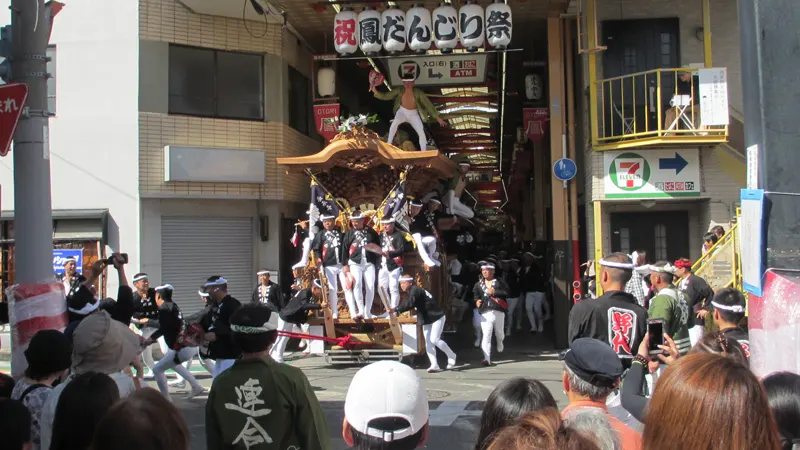 鳳だんじり祭り曳行コース