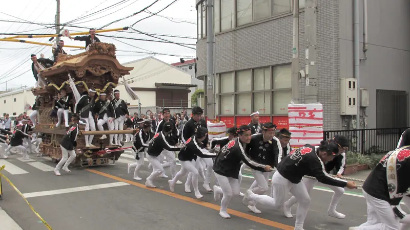 津久野だんじり祭り西区パレード